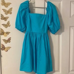 A New Day Blue Poplin Mini Dress